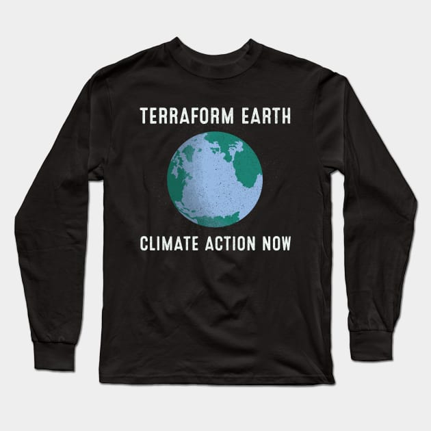 Terraform Earth Long Sleeve T-Shirt by toadyco